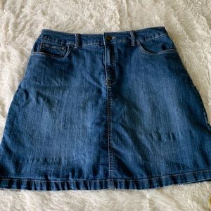 Croft & Barrow classic fit denim skort